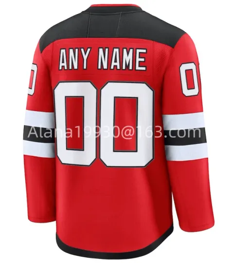 Custom Ice Hockey Stitched Jersey Name Number Jack Hughes Nico Hischier Martin Brodeur Jersey For Men Women And Youth
