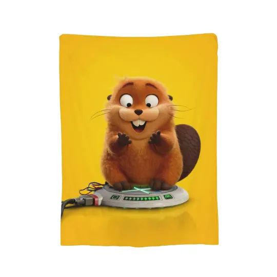 Hoppers Cartoon Movie 2026 Fleece Blanket, Disney Cartoon Movie Blanket For Kids