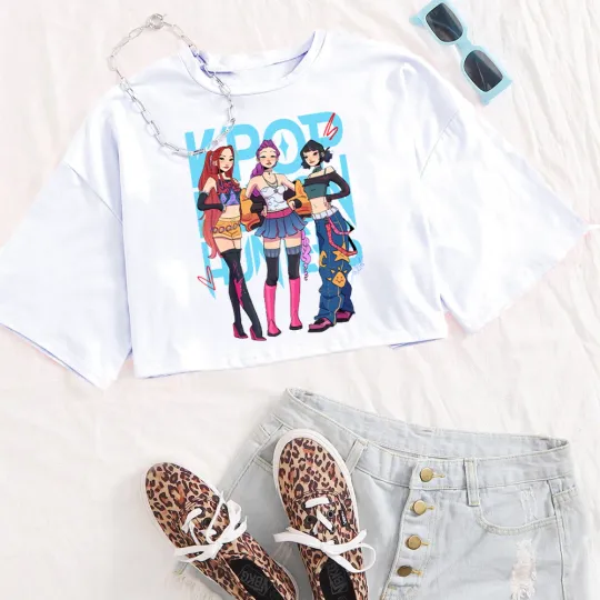 2025 Kpop Demon Hunters Women's Crop Top