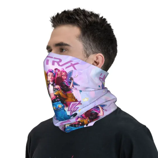 Huntrix Face Mask Scarf, Kpop Demon Hunter Merch
