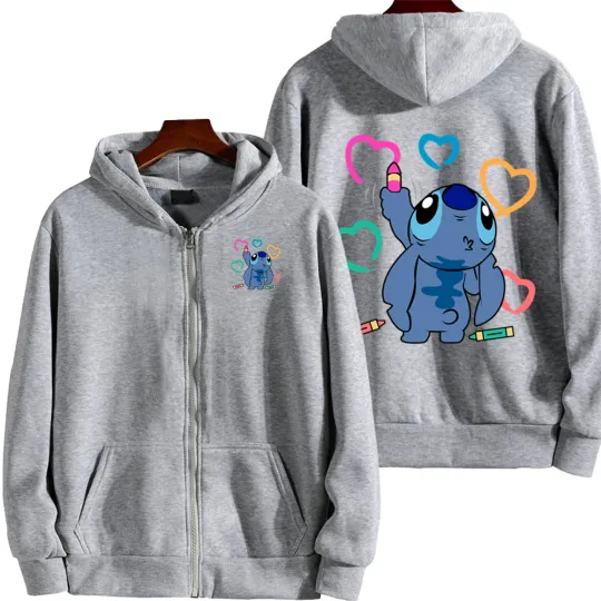 Lilo & Stitch Men Cartoon Hoodie