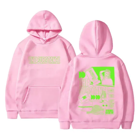 Horror Movie The Substance Double Sided Graphic Hoodie