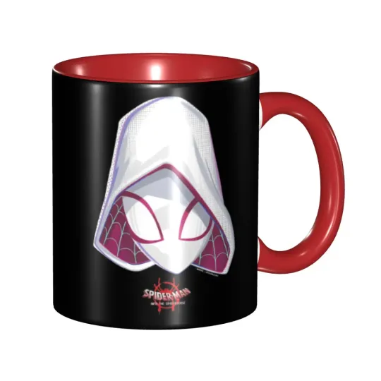 Spider-Gwen Spiderverse Mask Merch Coffee Mugs Fun Tea Cups Gift