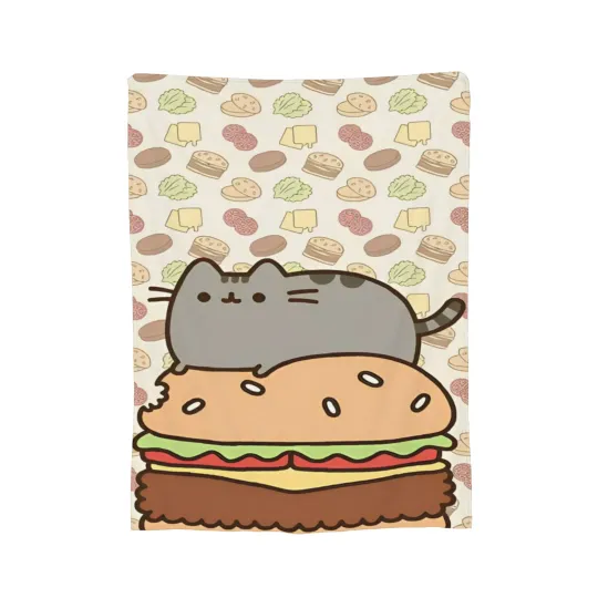 Cozy Pusheens Cartoon Cats Blanket - Throw for Home & Office