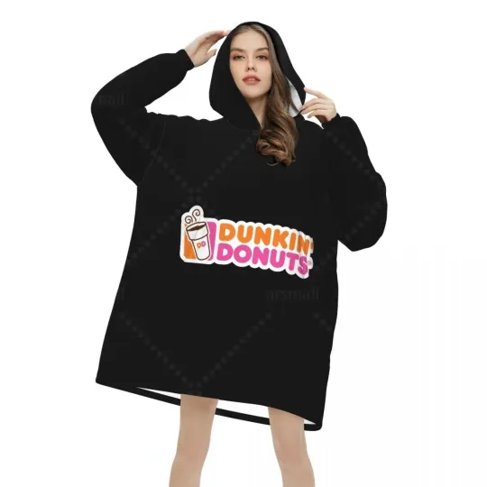 Dunkin Donuts Logo Blanket Hoodie