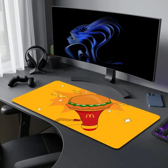 M-McDonalds Large Desk Mat Keyboard Corporation PC Non-slip