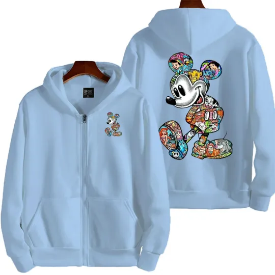 Graffiti Mickey Men Cartoon Hoodie