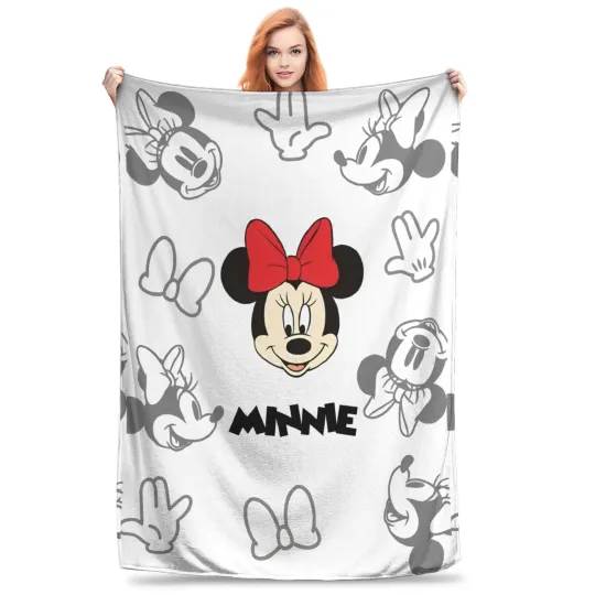 minnie mouse daisy Blanket Multiple Sizes Super Soft and Warm  Throw Blankets for Couch Sofa and Bed