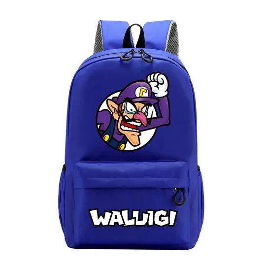 Super Mario Bros Kids Backpack Cartoon Cute Anime Knapsack Book Bag