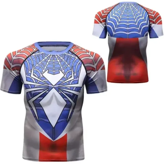 Miniso Summer Popular Luxury Tshirt Ant-Man Marvel Hero 3D T-Shirt Men Clothing Tshirt Iron Man Superman Batman Spider Man
