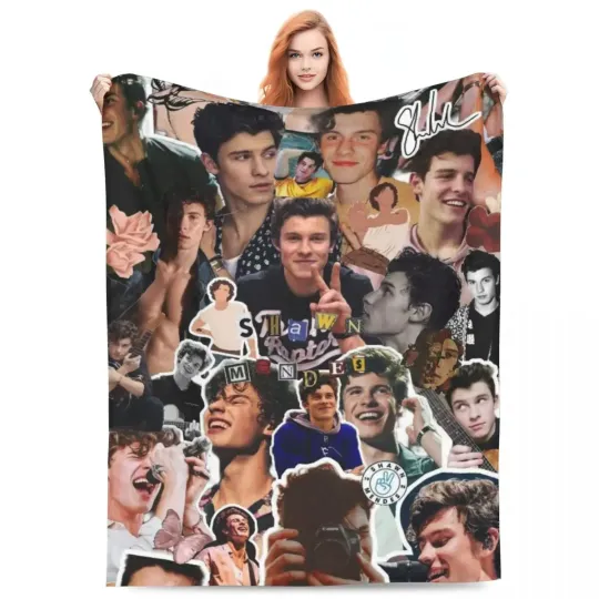 Shawn Mendes Fleece Blanket | Gift For Fan