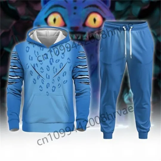 Derpy Tiger Hooded Joggers