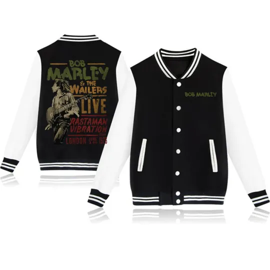 Bob Marley Wailers Live Baseball Jacket