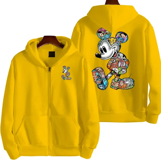 Graffiti Mickey Men Cartoon Hoodie