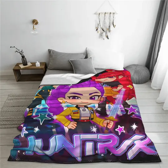 Kpop Demon Hunters Fleece Blanket