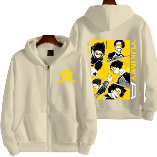 Blue Lock Yukimiya Kenyu Men Zipper Hoodie