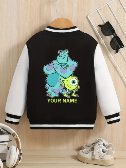 Disney Monsters University Sulley Sullivan Boys Baseball Jacket -