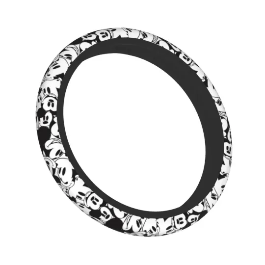 Car Steering Wheel Cover Mickey Mouse Pattern