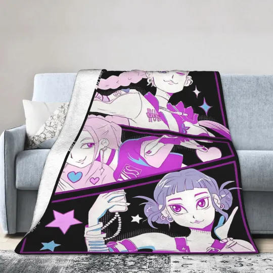 Huntrix Kpop Demon Hunters Fleece Blanket