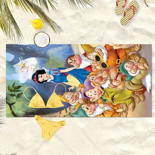 Disney Snow White and Dwarfs Beach Towel