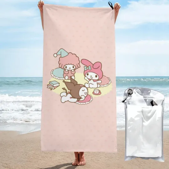 Sanrio Hello Kitty Merch Towel for Beach Pool Summer