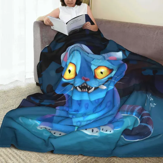 Derpy Tiger Warm Soft Blanket Kpop Demon Hunters Fleece Blanket