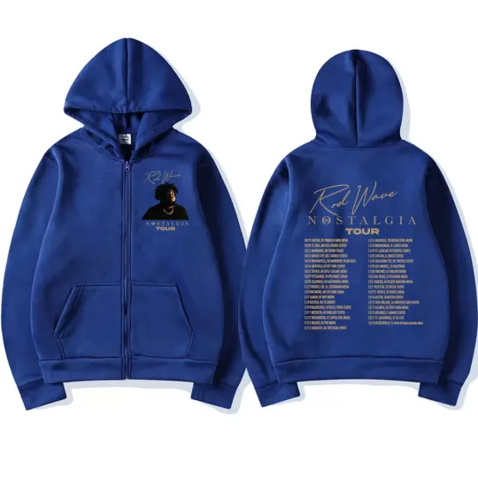 Rod Wave Nostalgia Tour Zipper Hoodies