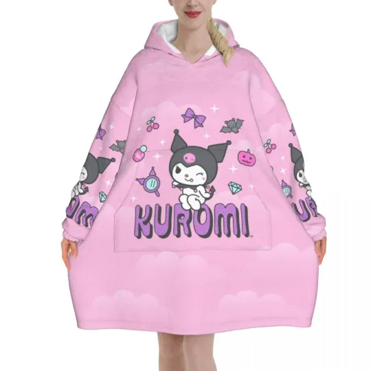 Melody And Kuromi Blanket Hoodie