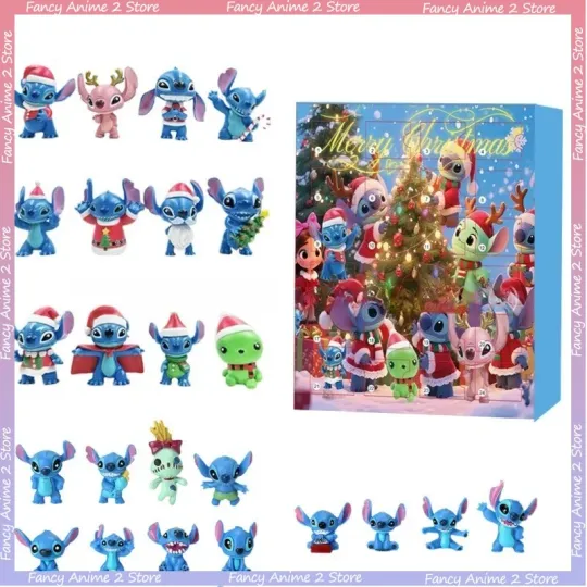 Discover Acrylic Advent Calendar Blind Box Christmas Gift Stitch 24 Days