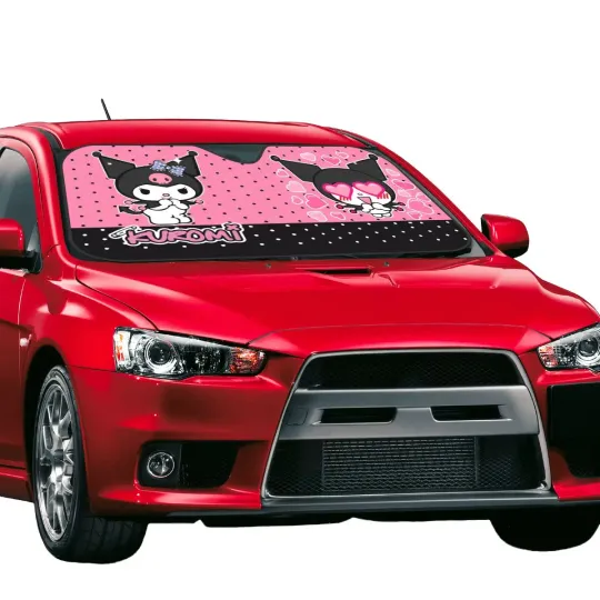 Kuromi Cartoon Car Sunshade