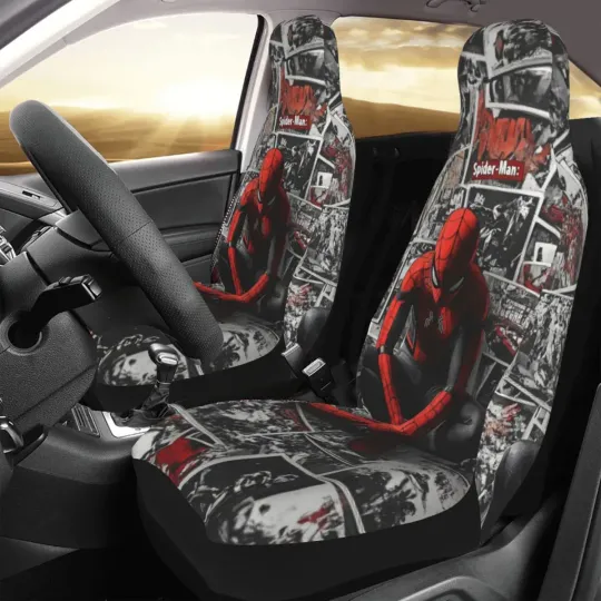 Spider-Man Car Seat Covers Front Seats 2 Pieces