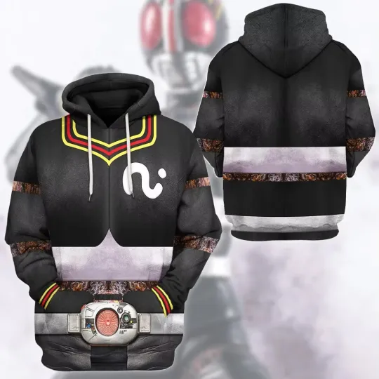 Men Hoodie Anime Armor Kamen Rider V3 Cosplay 3d Print Hoodies Men Women Fashion Hoodie