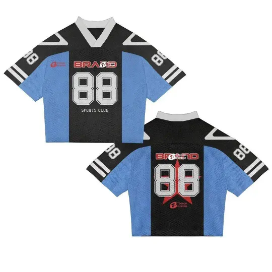 Men's T-shirts  With Number Printed Women's  Oversized  T-Shirt   Breathable Mesh V-Neck Short Sleeve Tops