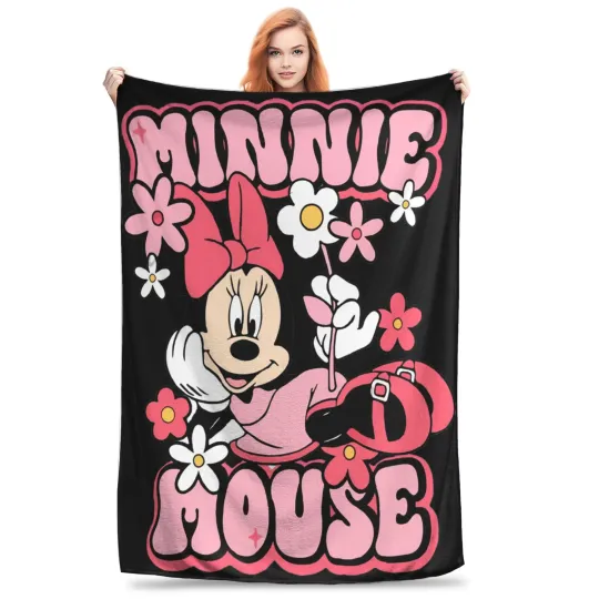 minnie mouse daisy Blanket Multiple Sizes Super Soft and Warm  Throw Blankets for Couch Sofa and Bed