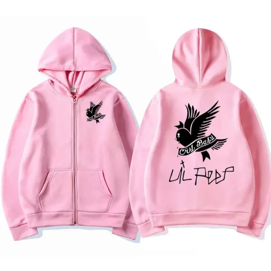 Rapper Lil Peep Graphic Zipper Hoody Men Women Hip Hop Fashion Zip Up Sweatshirt Men Oversized Pullover Hoodie Coats Streetwear