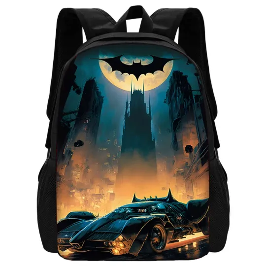 Child School Superhero Batman Backpack