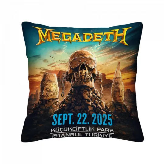 Room Decorating Items Megadeth Throw Pillow | Gift For Fan | Home Decor