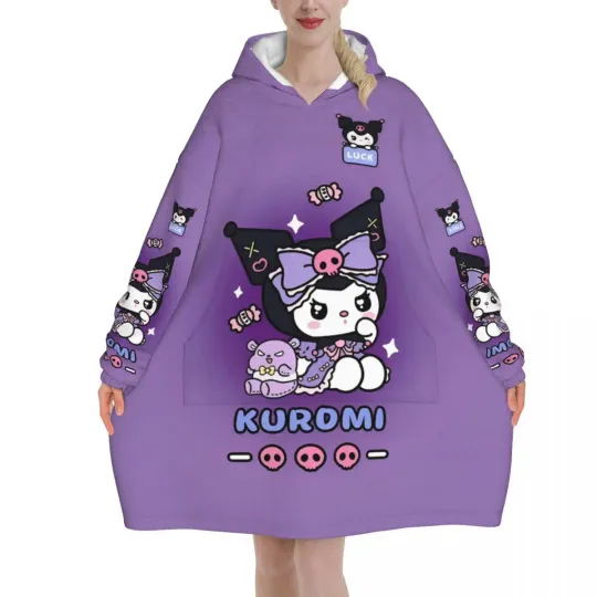 Melody And Kuromi Blanket Hoodie