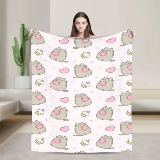 Discover Pusheens Cat Throw Blanket Kids