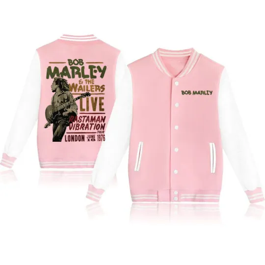 Bob Marley Wailers Live Baseball Jacket