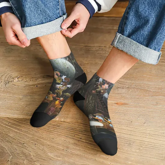 1 Pair Disney Adventure  Themed Cartoon Socks
