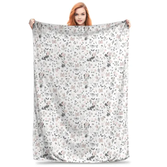minnie mouse daisy Blanket Multiple Sizes Super Soft and Warm  Throw Blankets for Couch Sofa and Bed