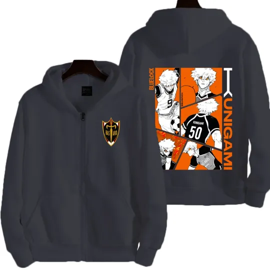 Blue Lock Kunigami Rensuke Men Zipper Hoodie