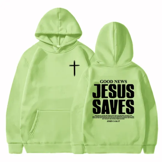 Jesus Saves John 3:16:17 Hoodies