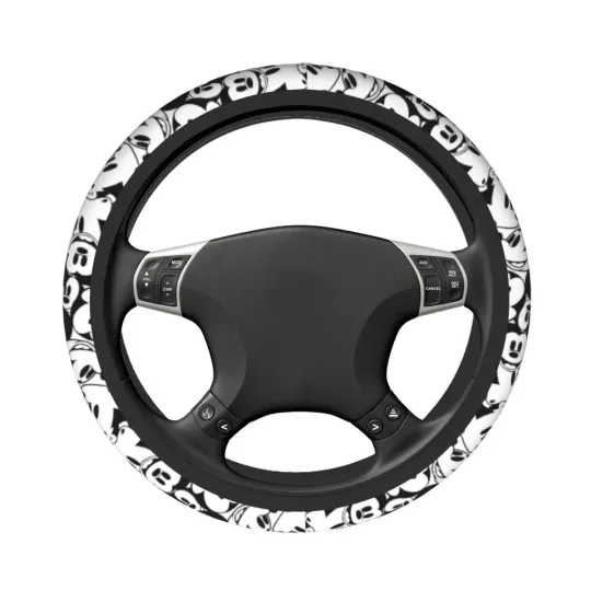 Car Steering Wheel Cover Mickey Mouse Pattern