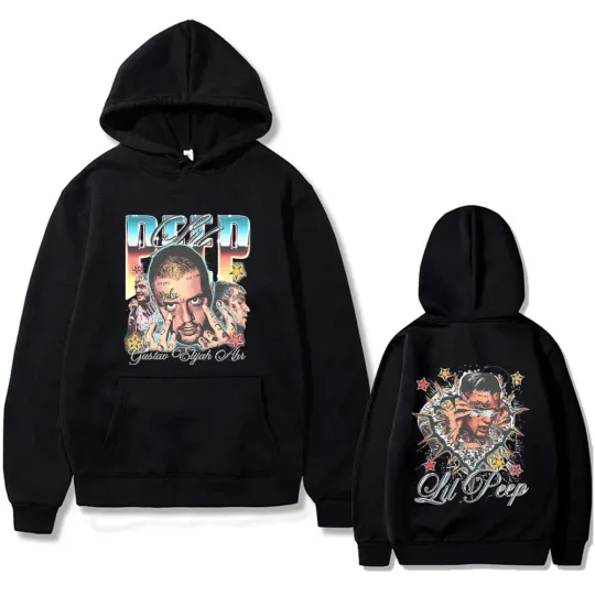 Rapper Lil Peep Cry Baby Double Sided Print Hoodie