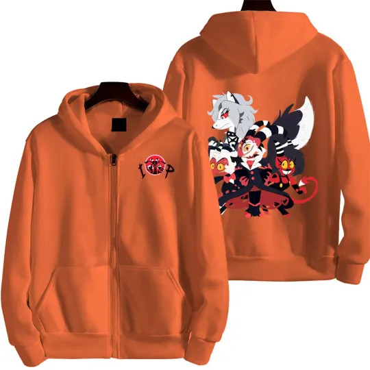 Helluva boss Cartoon Men Hoodie