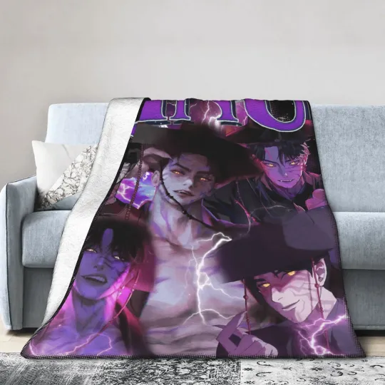 JINU Saja Boys Kpop Demon Hunters Fleece Blanket
