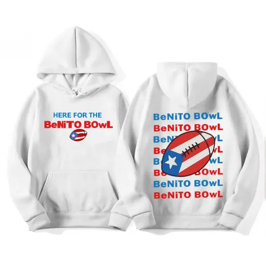 Benito Bowl T Shirt Bad Bunny Super Bowl 2026 Tour Hooded