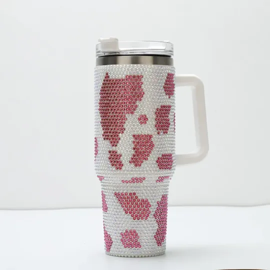 Cow 40 Oz Bling Tumblers